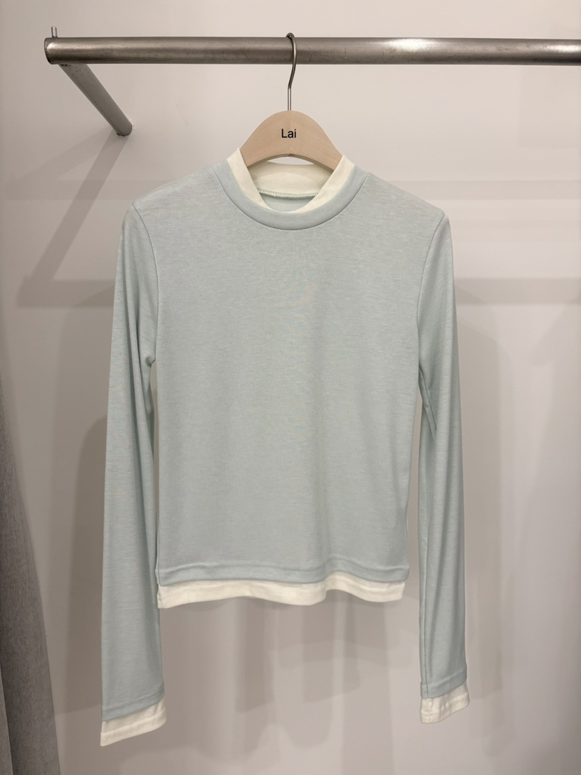 LAI東大門直郵女士新品真品人氣休閑熱賣26春夏時尚長袖T恤Lai長袖T恤圖色1