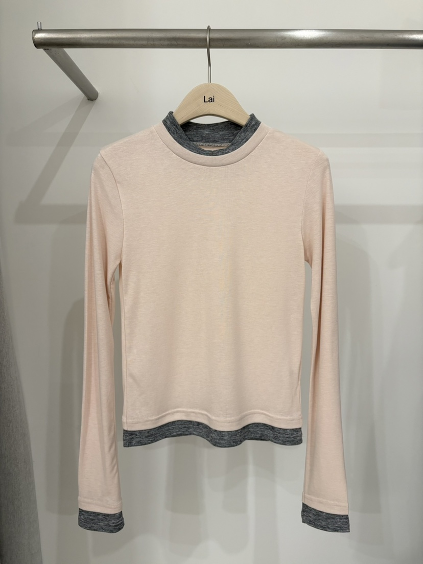 LAI東大門直郵女士新品真品人氣休閑熱賣26春夏時尚長袖T恤Lai長袖T恤圖色2