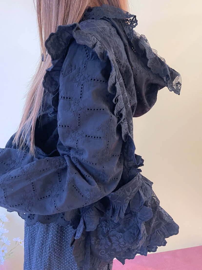 BOUTIQUE-L韓國直郵女士新款26春夏人氣休閑職業夾克蕾絲花BOUTIQUE-L夾克