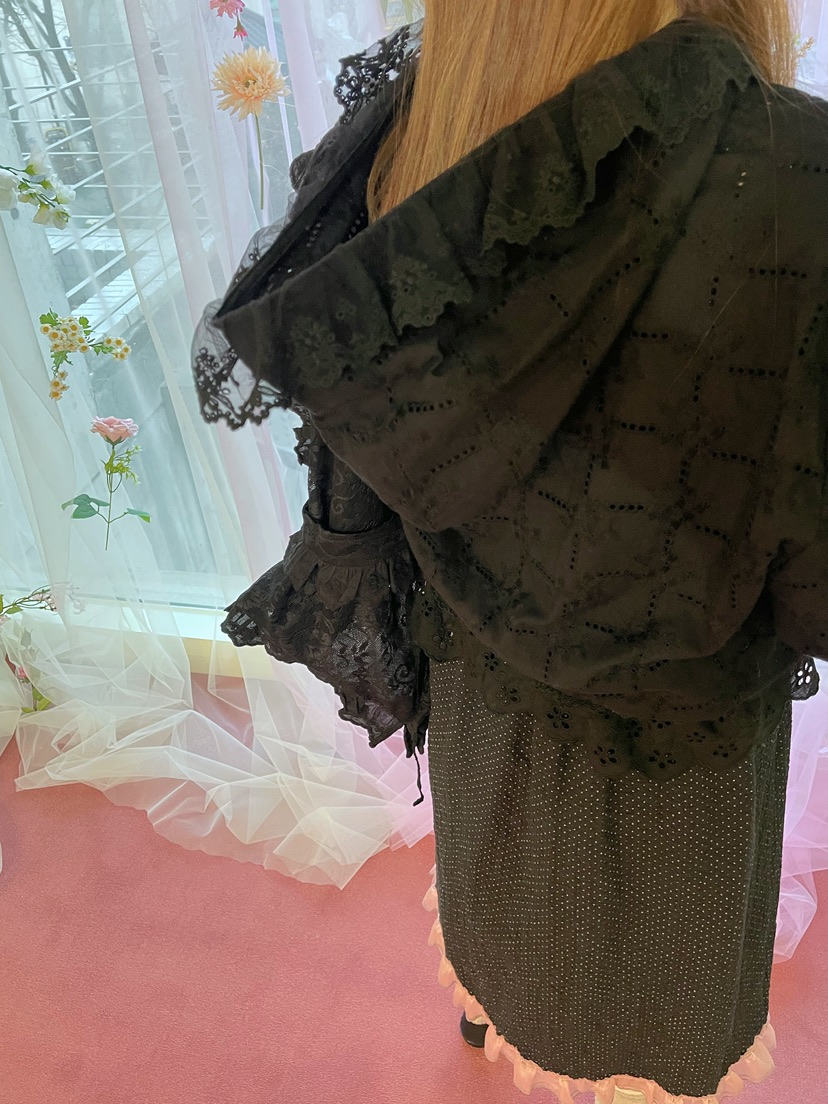 BOUTIQUE-L韓國直郵女士新款26春夏人氣休閑職業夾克蕾絲花BOUTIQUE-L夾克