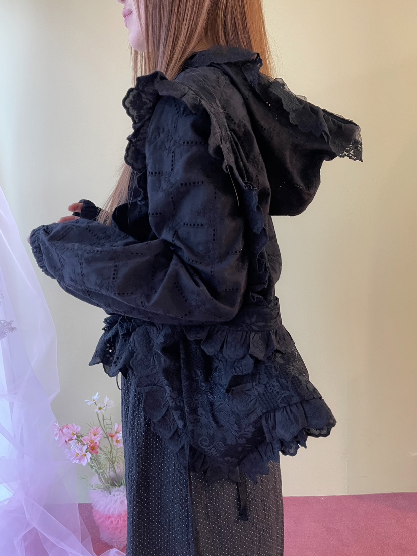 BOUTIQUE-L韓國直郵女士新款26春夏人氣休閑職業夾克蕾絲花BOUTIQUE-L夾克