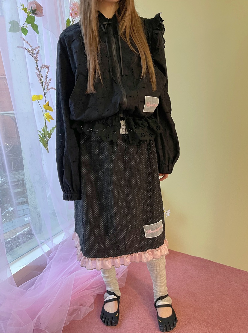 BOUTIQUE-L韓國直郵女士新款26春夏人氣休閑職業夾克蕾絲花BOUTIQUE-L夾克