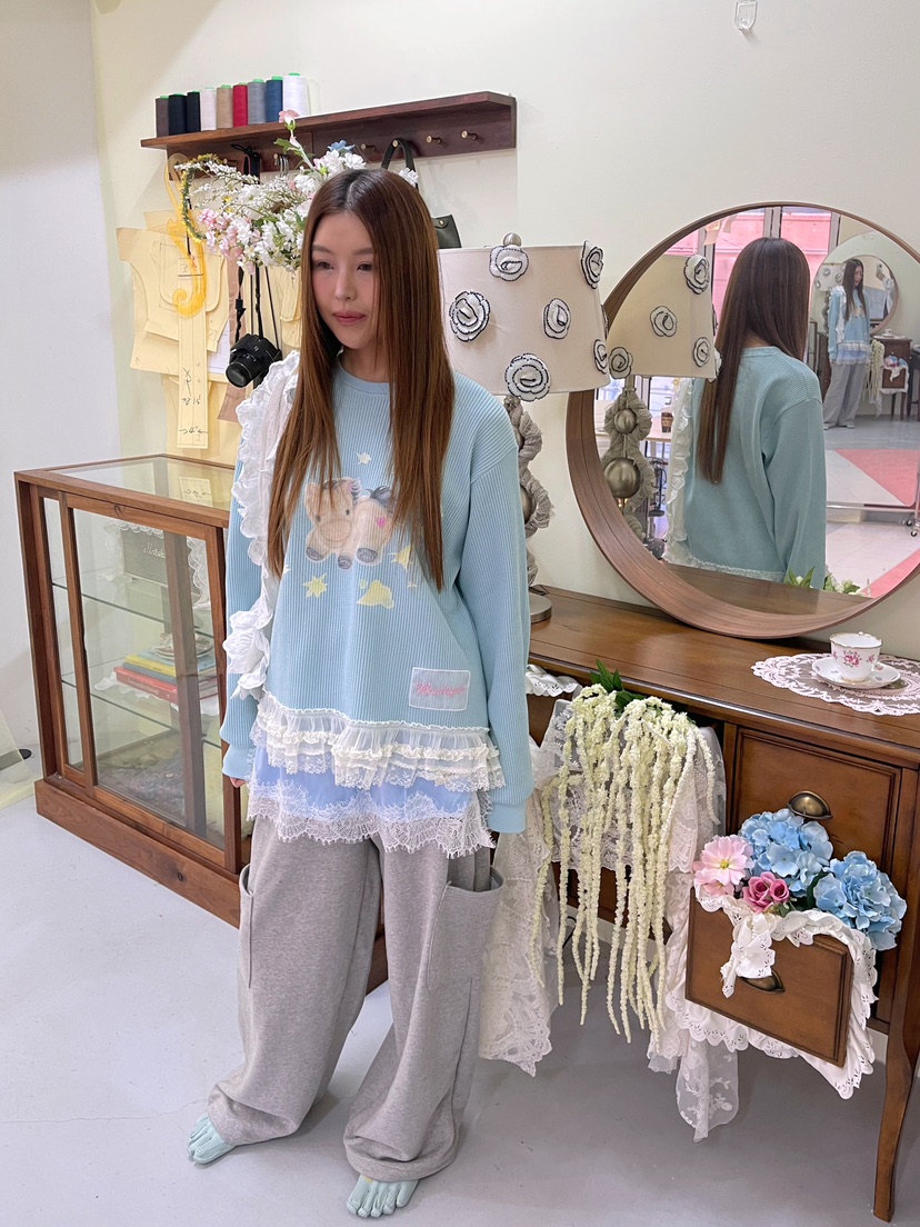 BOUTIQUE-L東大門實拍女裝新款真品時尚26春夏休閑人氣衛衣BOUTIQUE-L衛衣