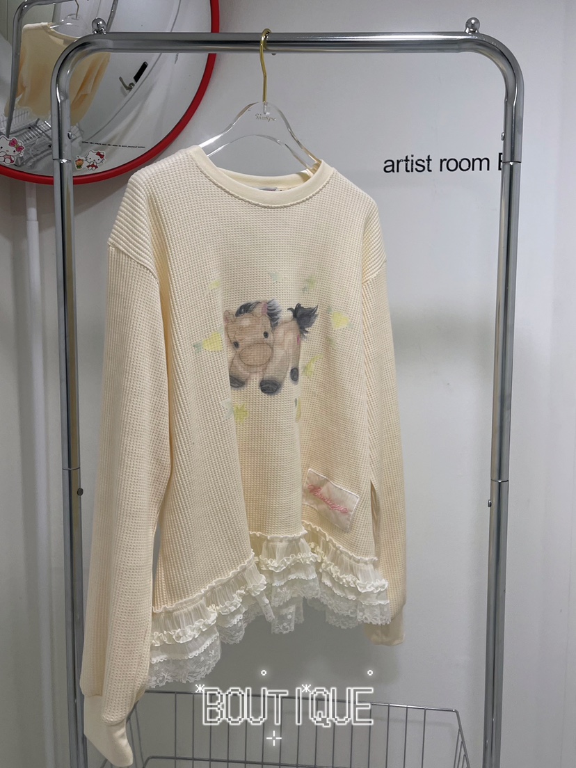 BOUTIQUE-L東大門實拍女裝新款真品時尚26春夏休閑人氣衛衣BOUTIQUE-L衛衣圖色2