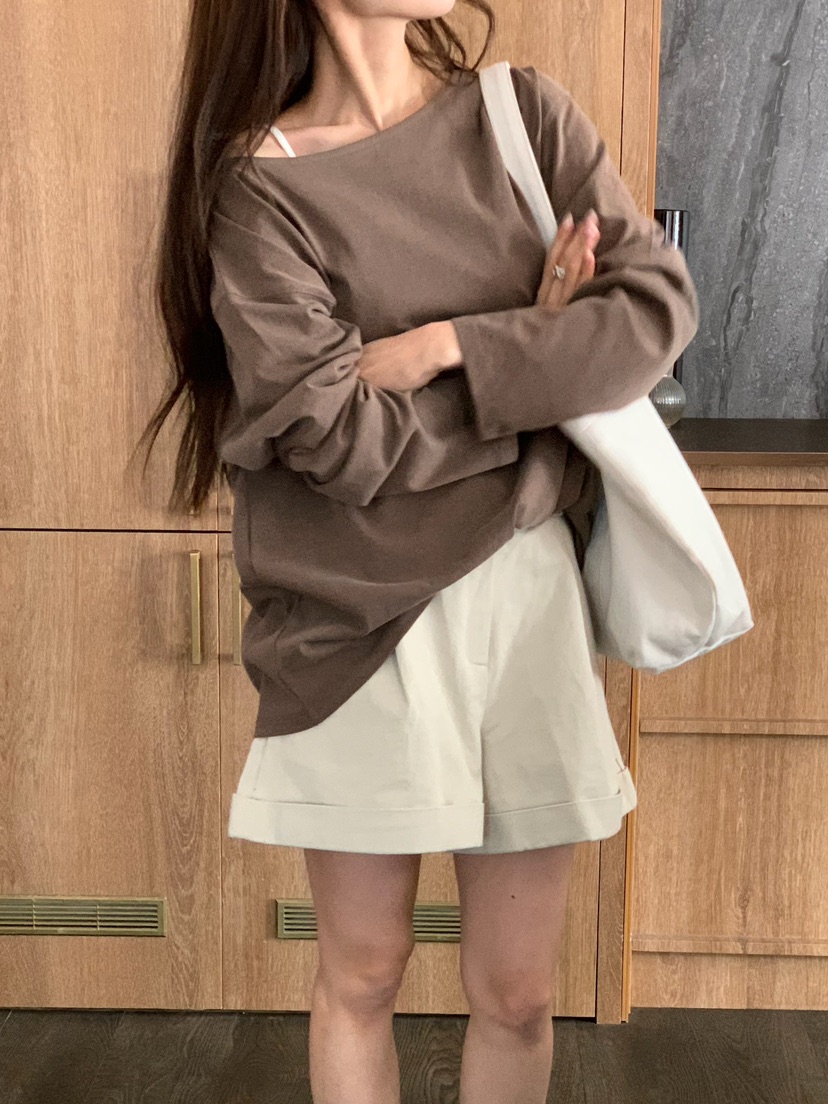 BLEECKER韓國直郵女裝新款真品推薦職業休閑時尚26春夏長袖T恤BLEECKER長袖T恤