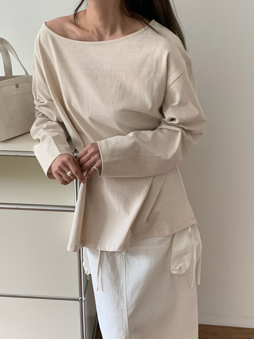 BLEECKER韓國直郵女裝新款真品推薦職業休閑時尚26春夏長袖T恤BLEECKER長袖T恤