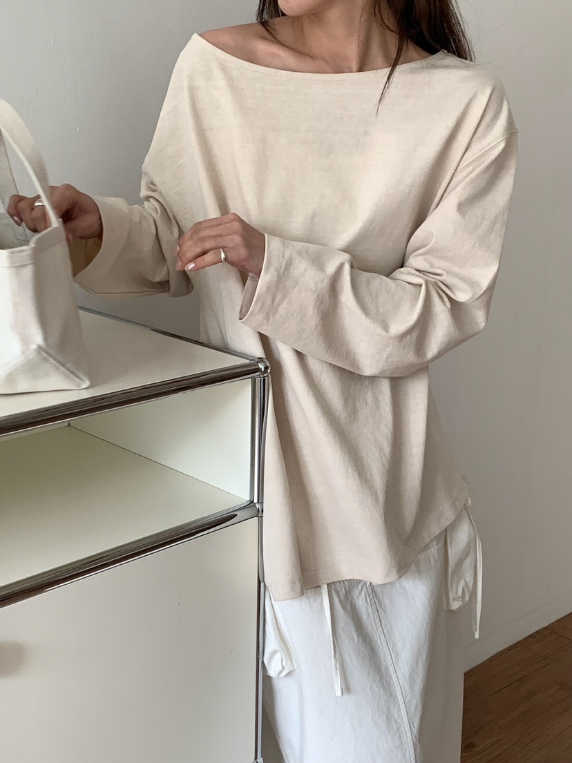 BLEECKER韓國直郵女裝新款真品推薦職業休閑時尚26春夏長袖T恤BLEECKER長袖T恤