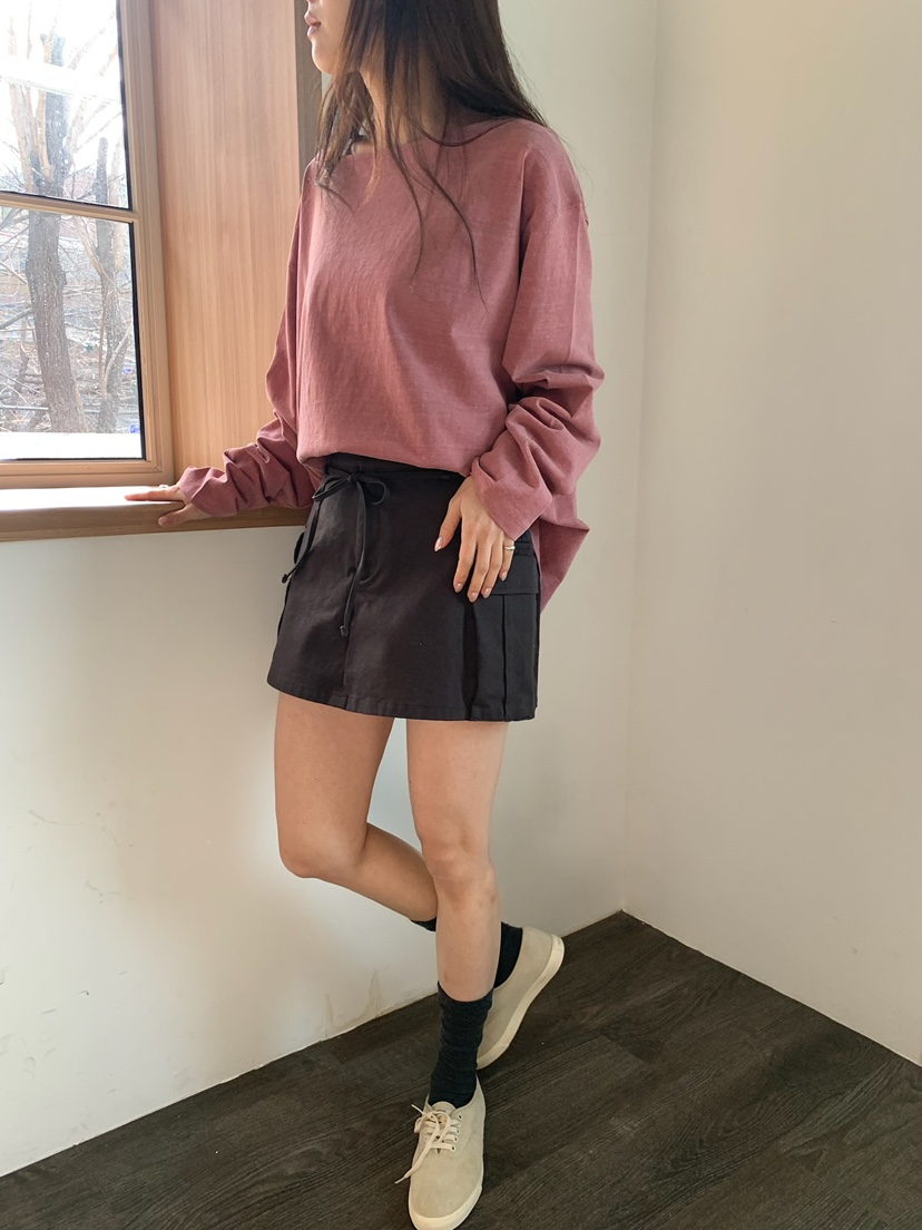 BLEECKER韓國直郵女裝新款真品推薦職業休閑時尚26春夏長袖T恤BLEECKER長袖T恤