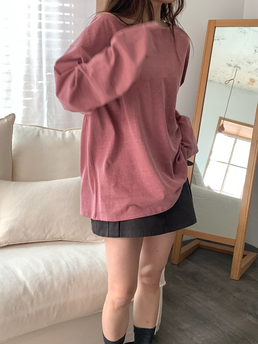 BLEECKER韓國直郵女裝新款真品推薦職業休閑時尚26春夏長袖T恤BLEECKER長袖T恤