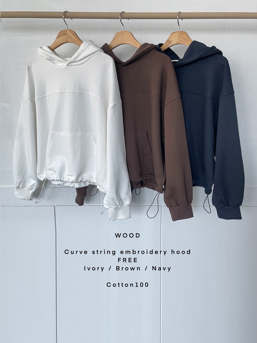 WOOD韓國代購女裝新款休閑推薦職業熱賣真品時尚人氣衛衣WOOD衛衣圖色2左二色