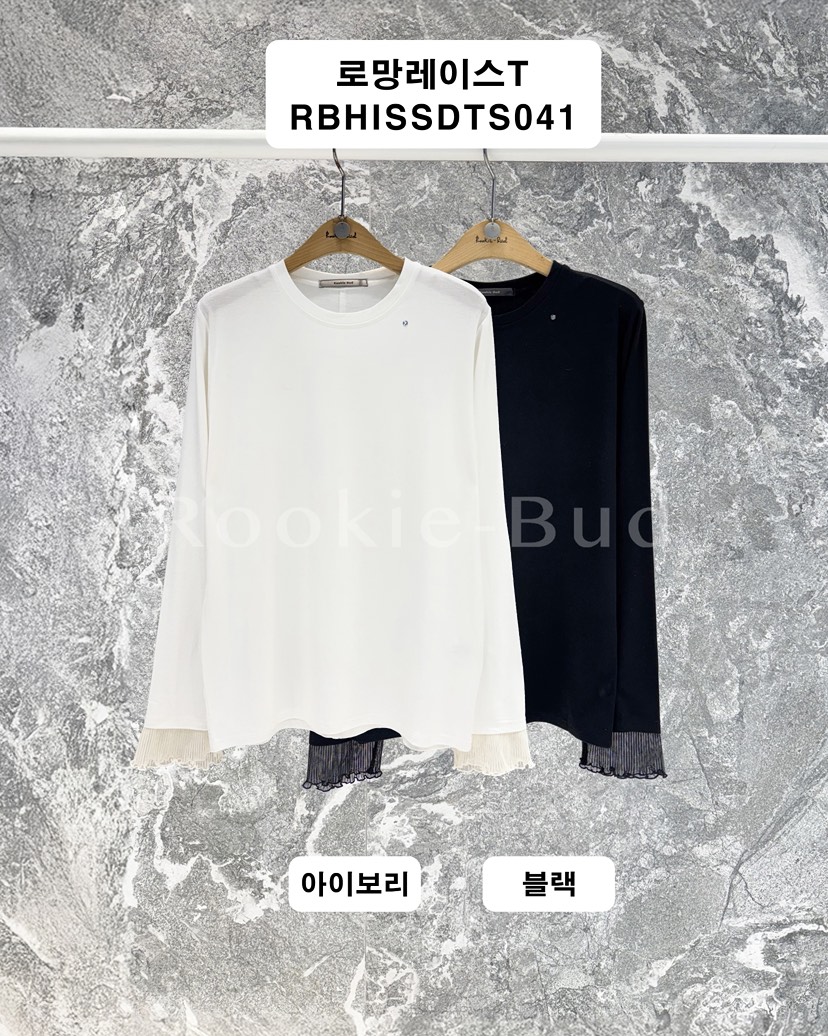 ROOKIE BUD韓國直郵女士新款職業熱賣推薦人氣時尚長袖T恤ROOKIE BUD-L長袖T恤
