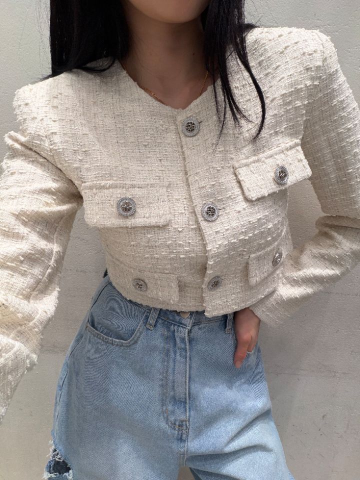 mars東大門代購女裝新款人氣推薦職業26春夏熱賣夾克粗花呢mars夾克