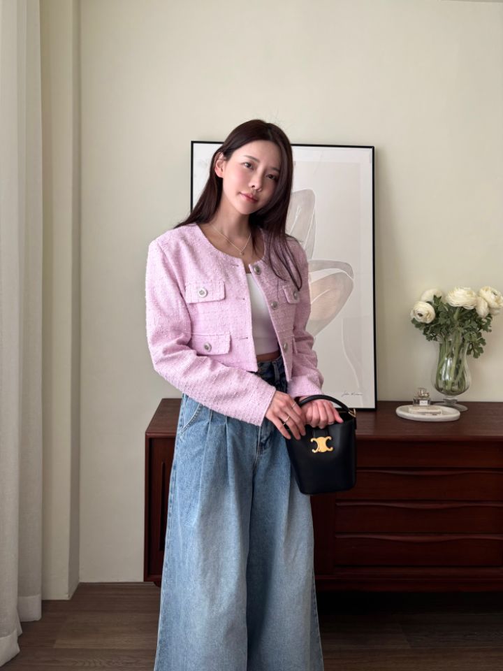 mars東大門代購女裝新款人氣推薦職業26春夏熱賣夾克粗花呢mars夾克