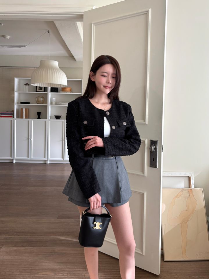 mars東大門代購女裝新款人氣推薦職業26春夏熱賣夾克粗花呢mars夾克