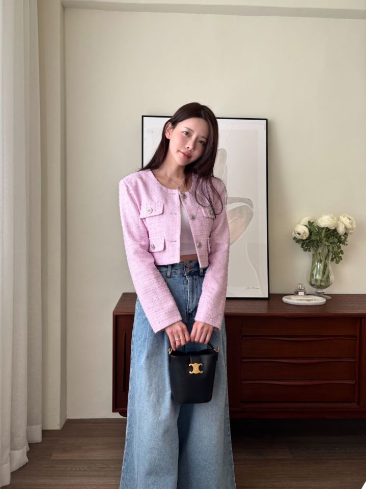 mars東大門代購女裝新款人氣推薦職業26春夏熱賣夾克粗花呢mars夾克