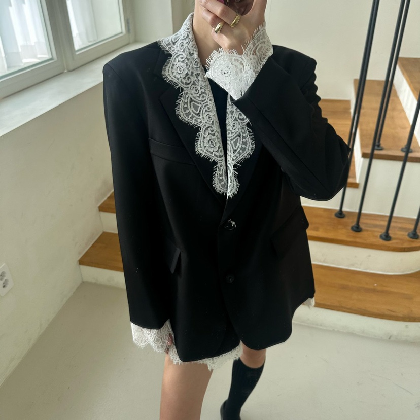 SOUIT韓國直郵女裝新品時尚職業26春夏休閑真品熱賣人氣夾克SOUIT by mabel-L夾克