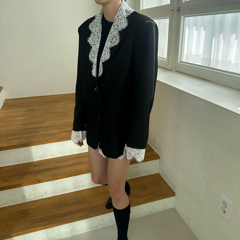 SOUIT韓國直郵女裝新品時尚職業26春夏休閑真品熱賣人氣夾克SOUIT by mabel-L夾克