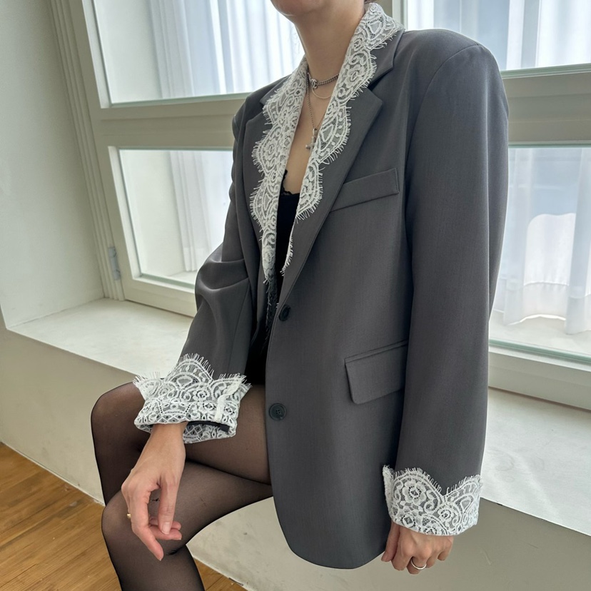 SOUIT韓國直郵女裝新品時尚職業26春夏休閑真品熱賣人氣夾克SOUIT by mabel-L夾克