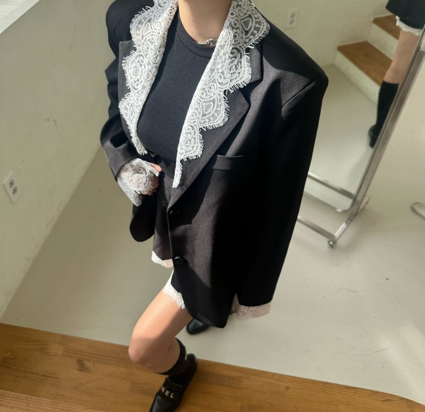 SOUIT韓國直郵女裝新品時尚職業26春夏休閑真品熱賣人氣夾克SOUIT by mabel-L夾克