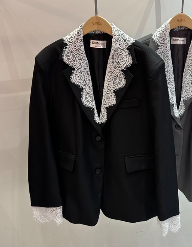 SOUIT韓國直郵女裝新品時尚職業26春夏休閑真品熱賣人氣夾克SOUIT by mabel-L夾克圖色1