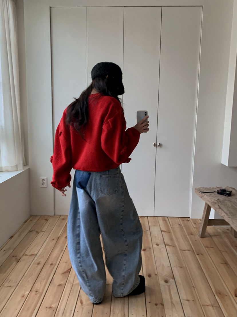 OURWAVE/OUR ROOM東大門實拍女士新品真品針織衫花朵開衫Our Wave/Our Room針織衫