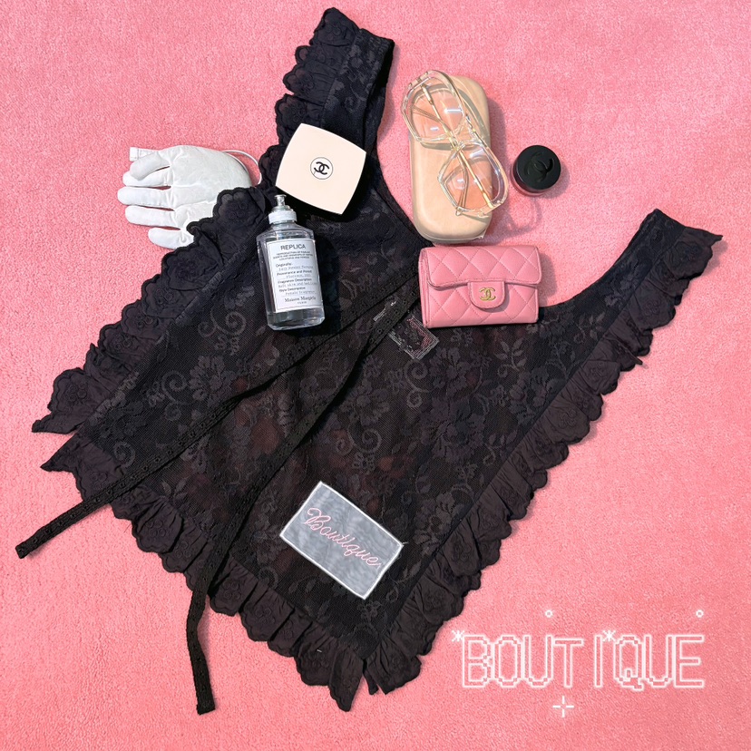 BOUTIQUE-L韓國代購女士新品時尚真品26春夏休閑手提包蕾絲BOUTIQUE-L手提包圖色1