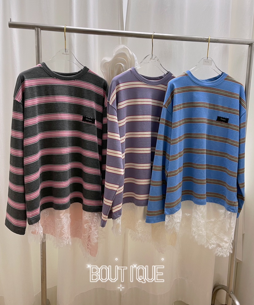 BOUTIQUE-L東大門直郵女士新款熱賣推薦時尚26春夏長袖T恤BOUTIQUE-L長袖T恤