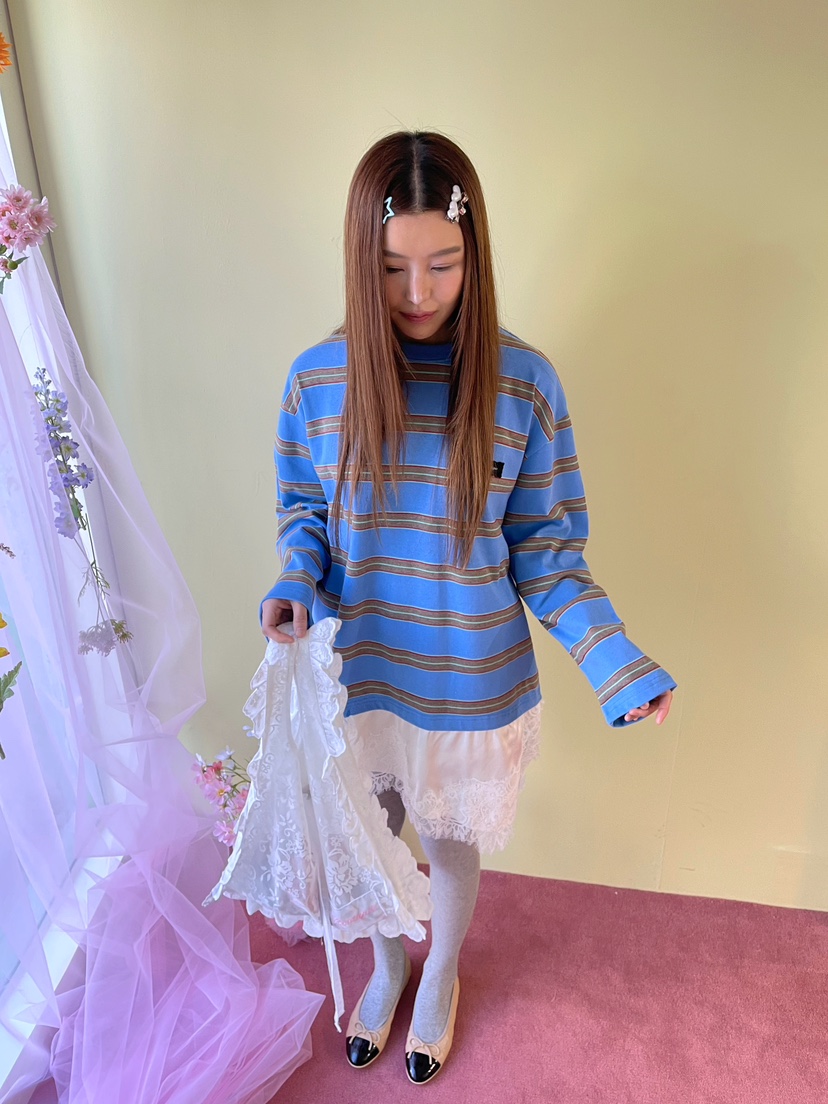 BOUTIQUE-L東大門直郵女士新款熱賣推薦時尚26春夏長袖T恤BOUTIQUE-L長袖T恤