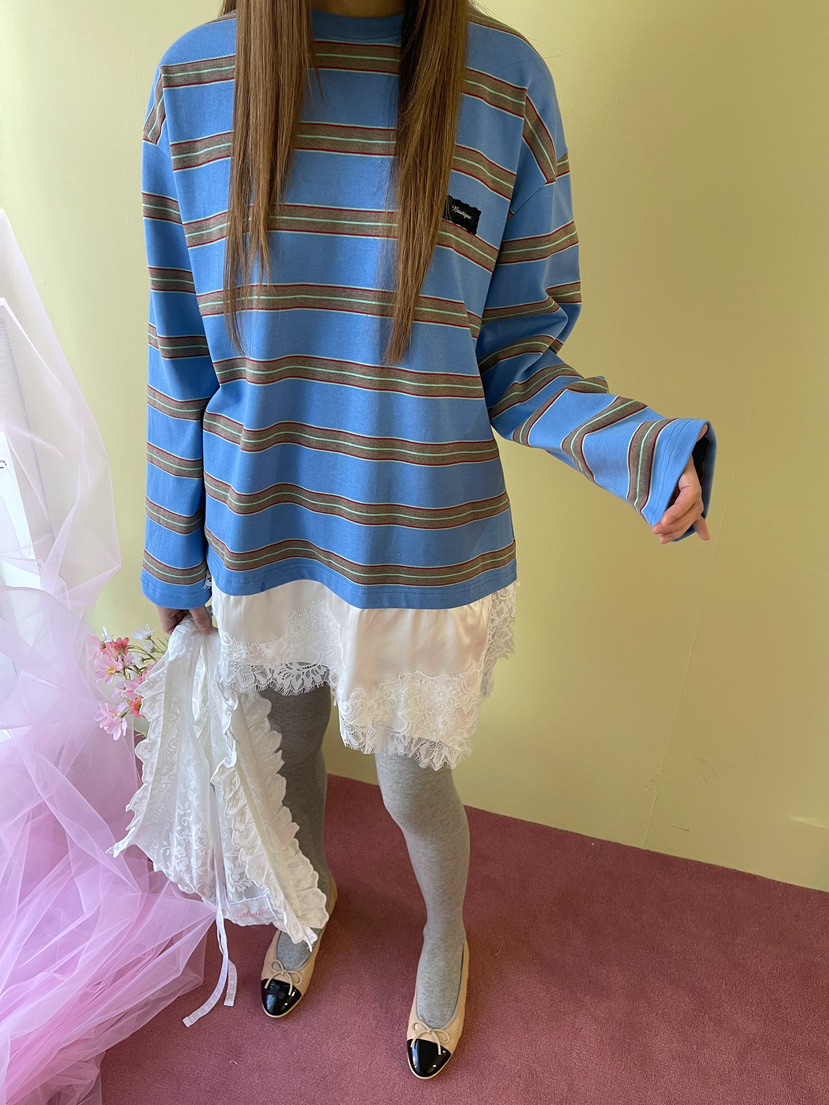 BOUTIQUE-L東大門直郵女士新款熱賣推薦時尚26春夏長袖T恤BOUTIQUE-L長袖T恤