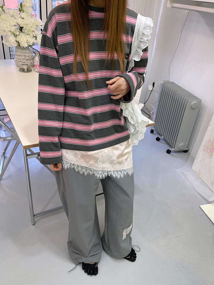 BOUTIQUE-L東大門直郵女士新款熱賣推薦時尚26春夏長袖T恤BOUTIQUE-L長袖T恤