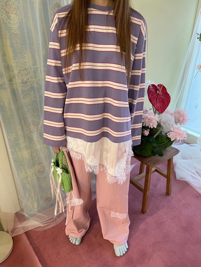 BOUTIQUE-L東大門直郵女士新款熱賣推薦時尚26春夏長袖T恤BOUTIQUE-L長袖T恤