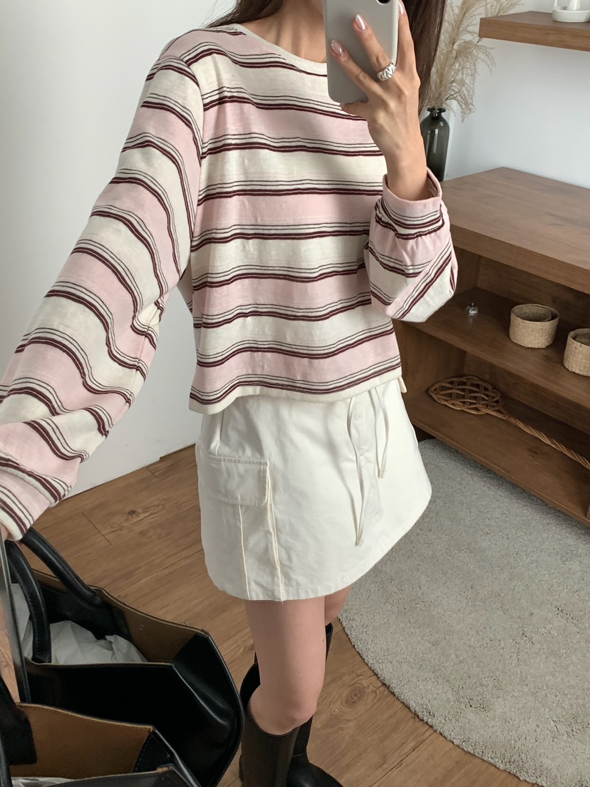 BLEECKER韓國直郵女裝新品熱賣推薦職業真品26春夏長袖T恤BLEECKER長袖T恤