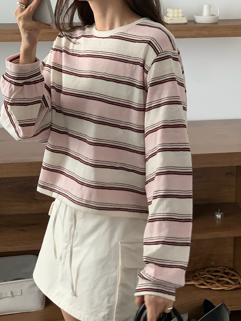 BLEECKER韓國直郵女裝新品熱賣推薦職業真品26春夏長袖T恤BLEECKER長袖T恤