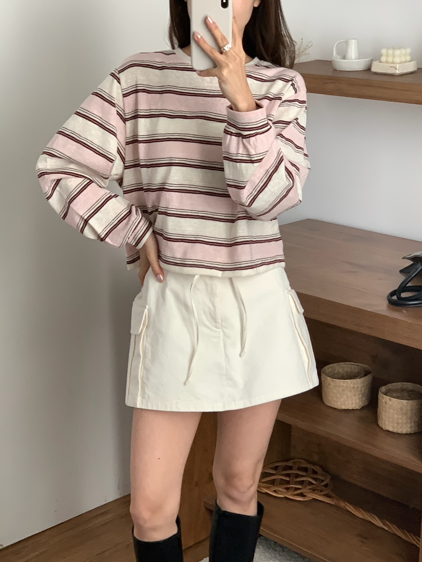 BLEECKER韓國直郵女裝新品熱賣推薦職業真品26春夏長袖T恤BLEECKER長袖T恤