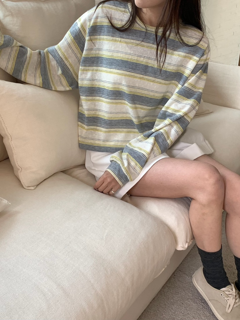 BLEECKER韓國直郵女裝新品熱賣推薦職業真品26春夏長袖T恤BLEECKER長袖T恤