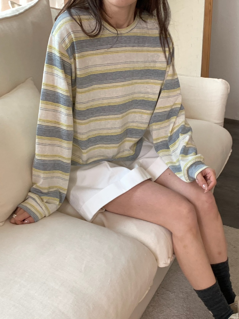 BLEECKER韓國直郵女裝新品熱賣推薦職業真品26春夏長袖T恤BLEECKER長袖T恤