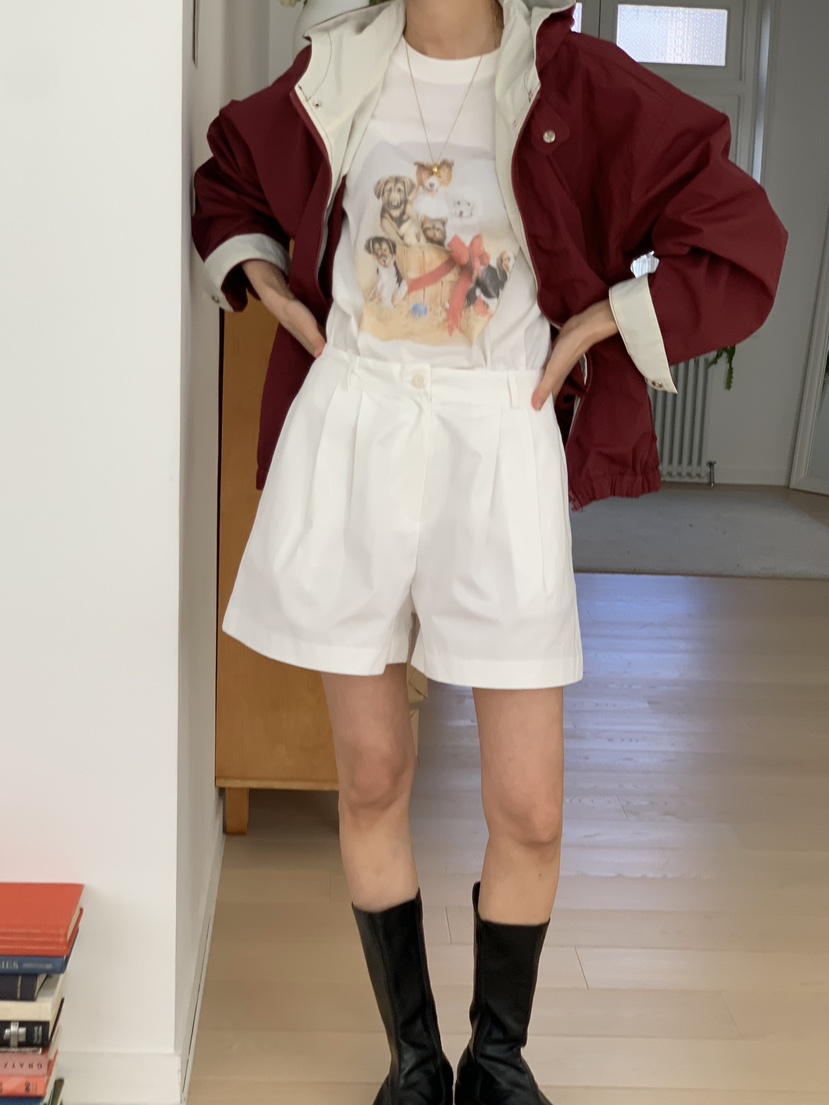 WOOD東大門代購女裝新品真品熱賣時尚休閑人氣推薦短褲棉WOOD短褲圖色1