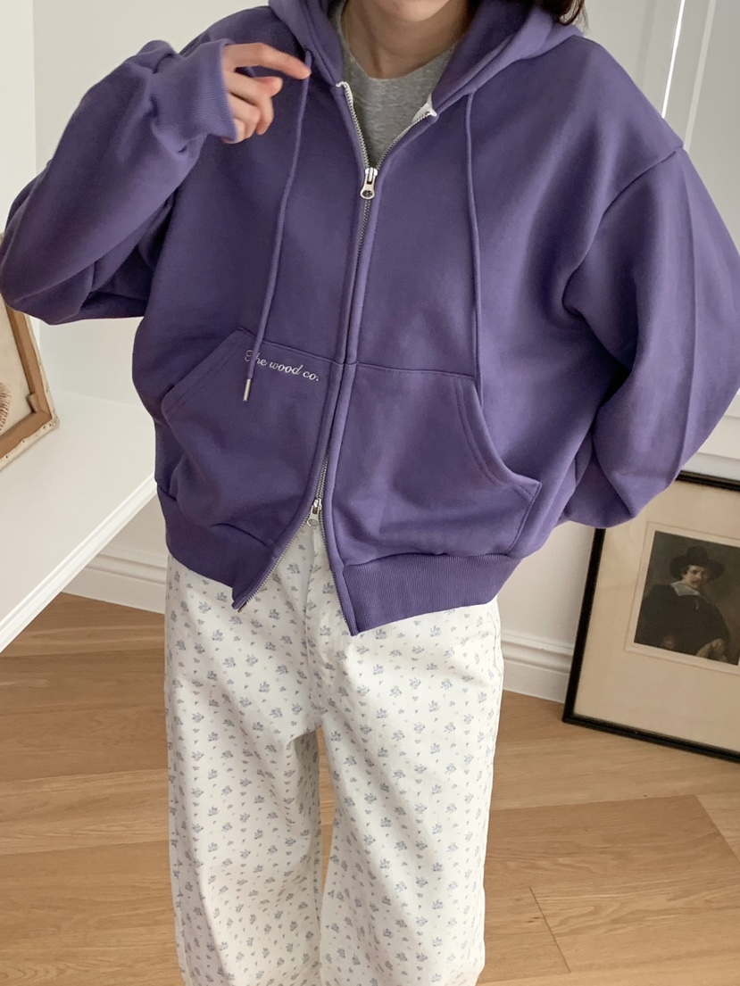 WOOD東大門直郵女裝新款職業推薦26春夏熱賣真品夾克拉鏈WOOD夾克