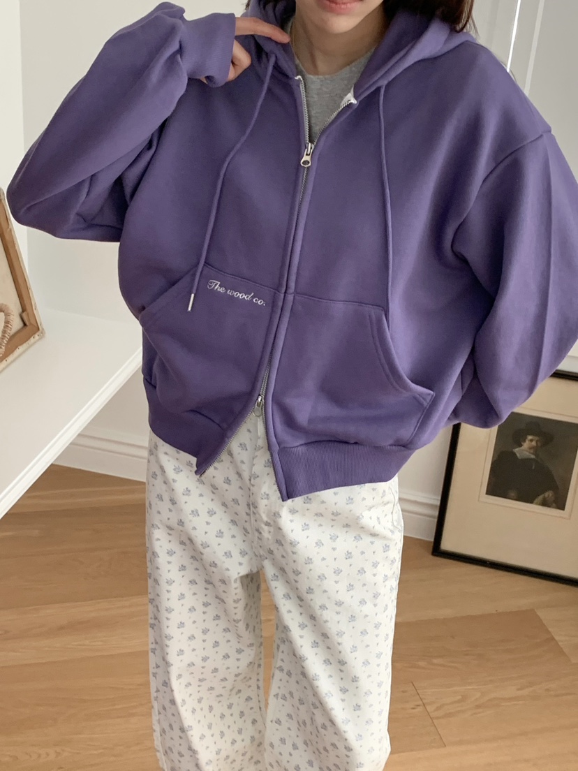 WOOD東大門直郵女裝新款職業推薦26春夏熱賣真品夾克拉鏈WOOD夾克圖色3