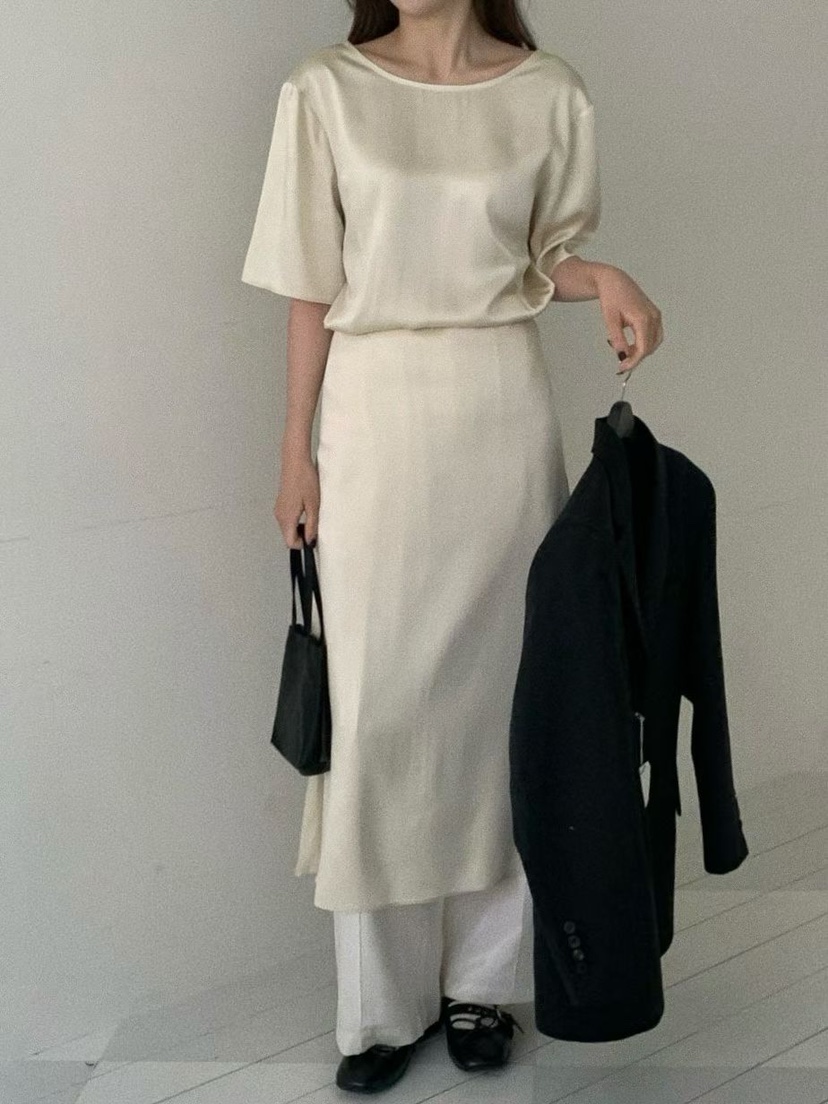 THE ABLE東大門實拍女士新款時尚職業休閑26春夏連衣裙褶皺THE ABLE/TA連衣裙