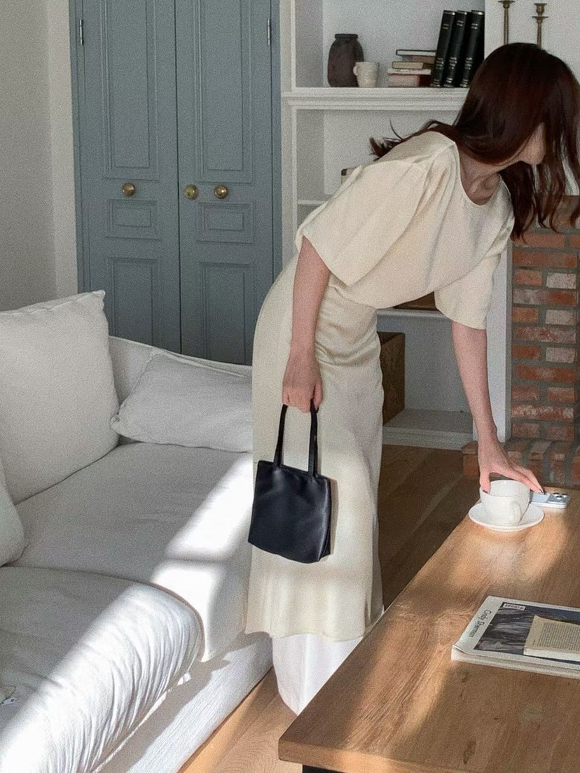 THE ABLE東大門實拍女士新款時尚職業休閑26春夏連衣裙褶皺THE ABLE/TA連衣裙