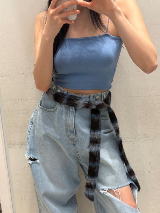 mars韓國代購女裝新款26春夏推薦真品休閑時尚人氣吊帶背心mars吊帶/背心