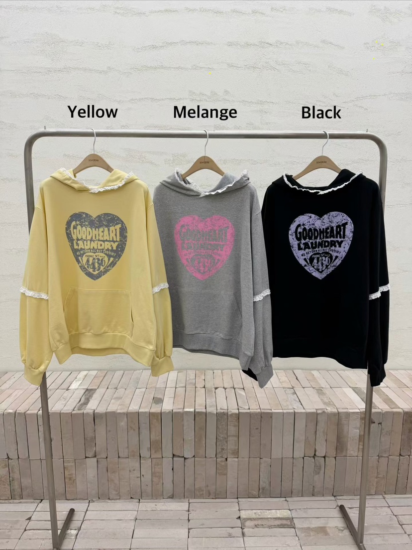 LOVABLE韓國代購女裝新款推薦26春夏時尚真品職業人氣衛衣LOVABLE衛衣