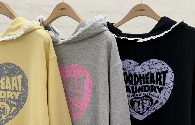 LOVABLE韓國代購女裝新款推薦26春夏時尚真品職業人氣衛衣LOVABLE衛衣