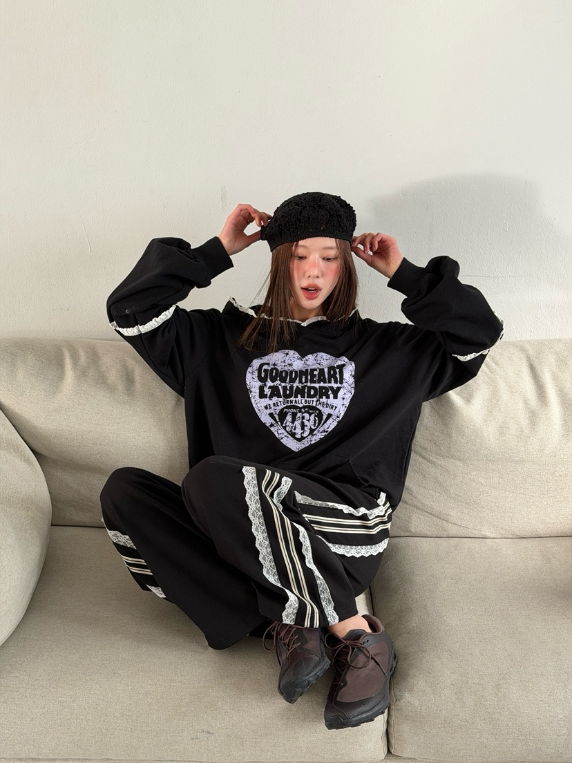 LOVABLE韓國代購女裝新款推薦26春夏時尚真品職業人氣衛衣LOVABLE衛衣