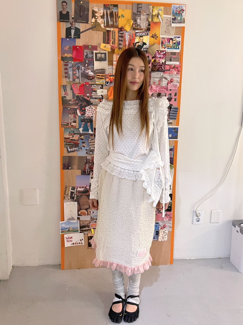 BOUTIQUE-L韓國代購女裝新品真品職業熱賣26春夏半身裙中短裙BOUTIQUE-L半身裙/中短裙