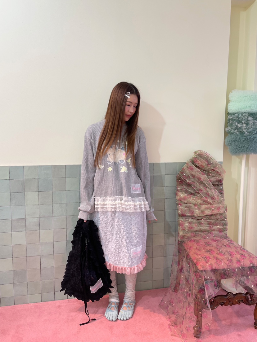 BOUTIQUE-L韓國代購女裝新品真品職業熱賣26春夏半身裙中短裙BOUTIQUE-L半身裙/中短裙