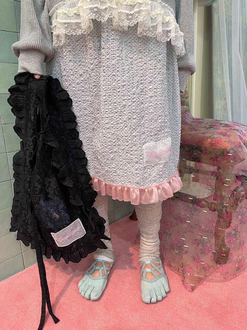 BOUTIQUE-L韓國代購女裝新品真品職業熱賣26春夏半身裙中短裙BOUTIQUE-L半身裙/中短裙