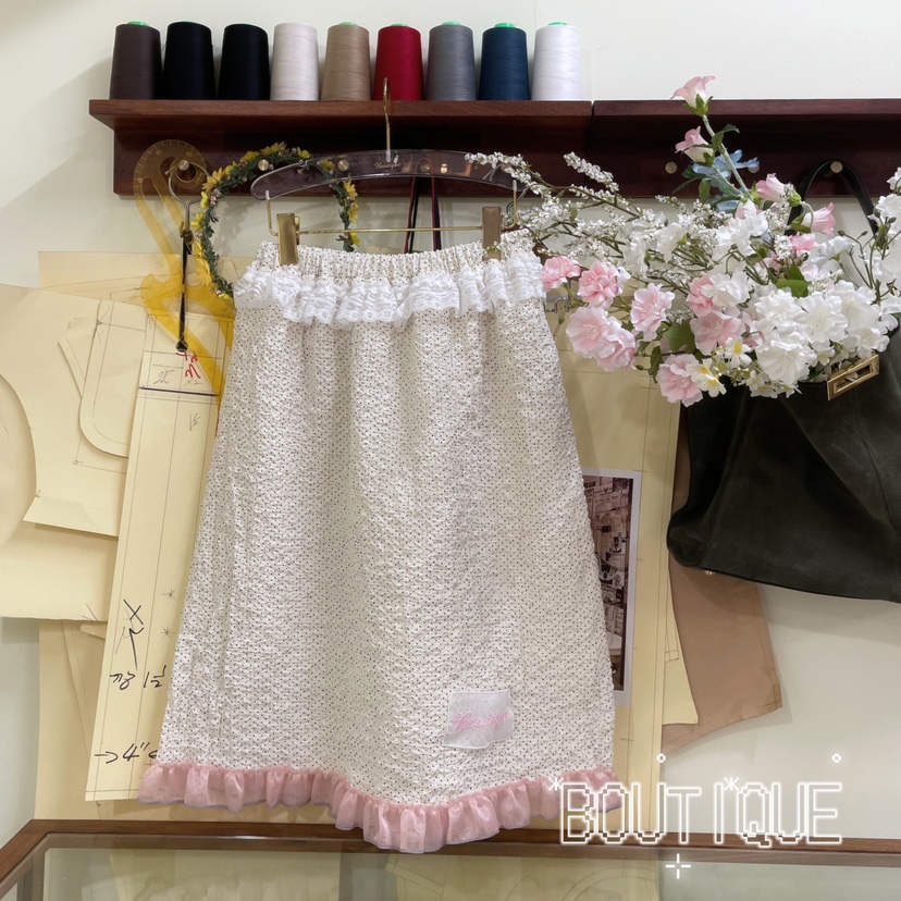 BOUTIQUE-L韓國代購女裝新品真品職業熱賣26春夏半身裙中短裙BOUTIQUE-L半身裙/中短裙圖色3