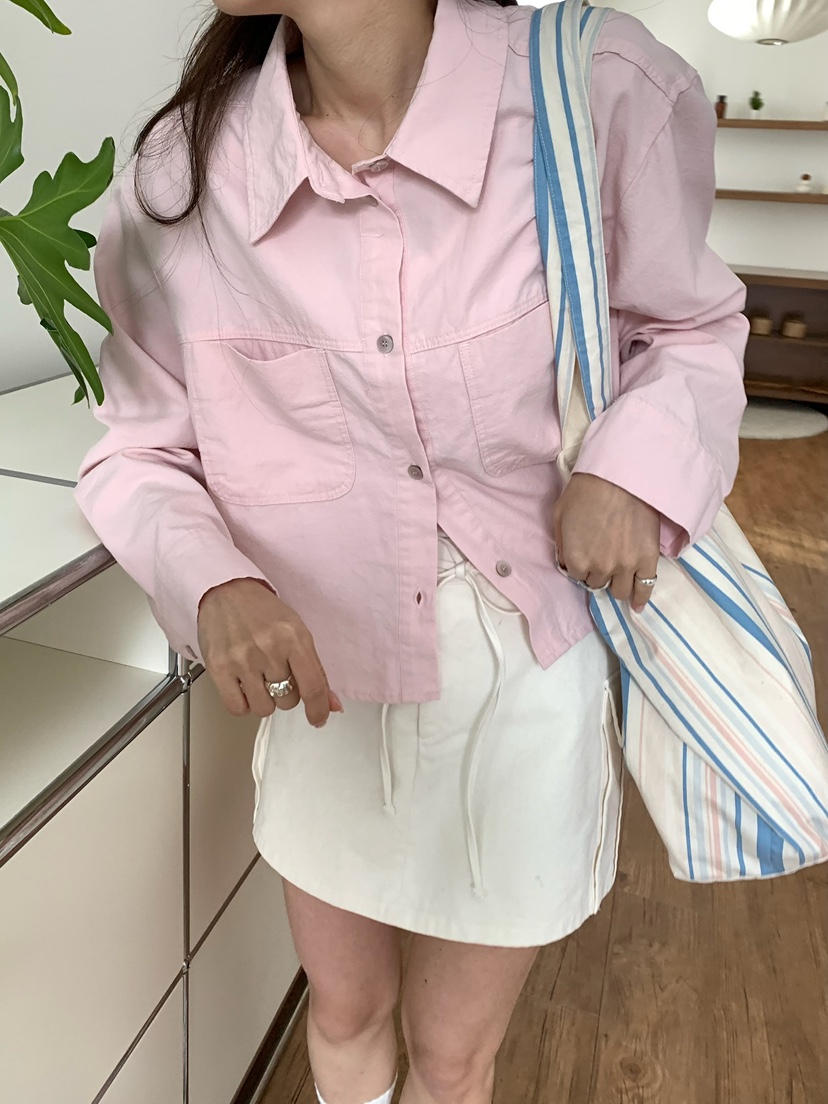 BLEECKER東大門代購女裝新款人氣休閑26春夏職業襯衫蕾絲衫BLEECKER襯衫/蕾絲衫